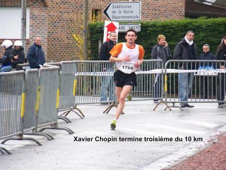 XAVIER 3eme du 10km de caudry 